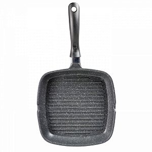 Сковорода Гриль 24см MOULIN VILLA Titanium Granit антипригарная литой алюминий 000000000001097947