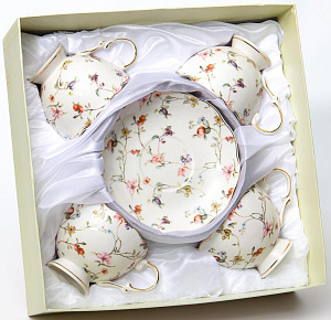 Набор чайный 8 предметов BALSFORD ЗИРАНА (чашка 250мл-4щт/блюдце-4шт) подарочная упаковка фарфор 000000000001210348