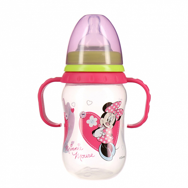 Бутылочка с соской от 6 месяцев Микки и Минни  Lubby&Disney baby, 250мл 000000000001135534