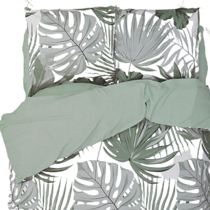Комплект постельного белья 1,5-спальный Этель Tropics вид 2 пододеяльник143х215см простыня150х214см наволочки70х70см-2шт 125гр поплин 100%хлопок 000000000001206698