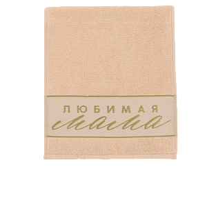 Полотенце 30х70см 370гр/м2 ЭТЕЛЬ любимая мама махровое 100% хлопок 4665514 000000000001203818