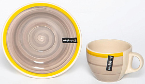 Пара чайная 220мл/блюдце ELRINGTON АЭРОГРАФ Полдень керамика 000000000001207327