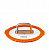 Ковш 1,6л 16х9,5см DE'NASTIA с крышкой конус оранжевый нержавеющая сталь/силикон 000000000001217242
