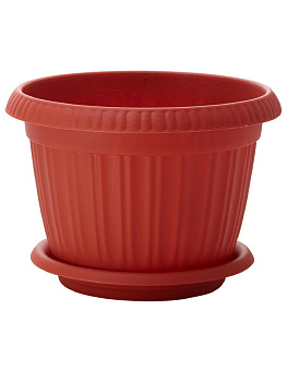 Горшок для цветов Таити D 330 mm с подставкой №7 терракотовый 11,9л ING41033FТР 000000000001194544