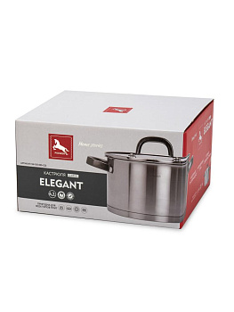 Кастрюля 4,2л PIONEER ELEGANT с крышкой нержавеющая сталь 000000000001224599