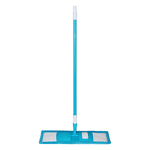 Швабра для пола 120см Dora c телескопической ручкой, металл с насадкой 43х12см плотная супервпитывающая микрофибра 2002-001 000000000001204984