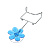 Подставка для губки с цветком на присоске Мультидом, пластик, сталь 000000000001126910
