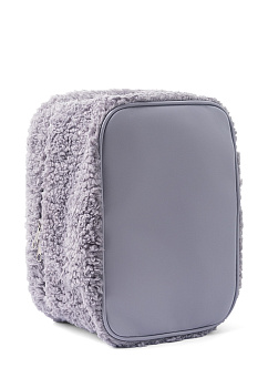 Косметичка 25x17x16см LUCKY Уютная с шерпой серый полиэстер 000000000001216882