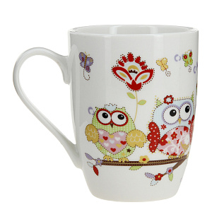 Кружка 350мл Совы M020167/R030020 фарфор 000000000001168121