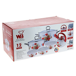 Набор посуды Wellberg, 12 предметов 000000000001100035