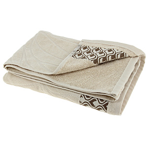 Полотенце банное Листья, 70х120 см 000000000001176704