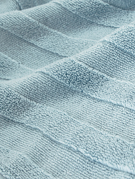 Полотенце махровое Широкая Волна 450gsm  70x130см 100% хлопок  Светло-голубой D100064 000000000001194322