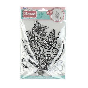 Стикер крючок Бабочки на цветах Room Decoration 000000000001127375