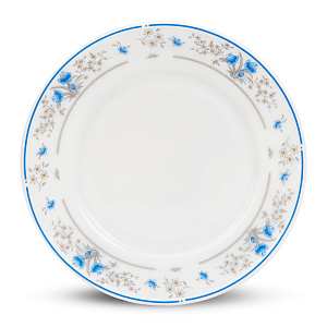 Тарелка пирожковая 15см FARFORELLE Голубой цветок стеклокерамика 000000000001217515