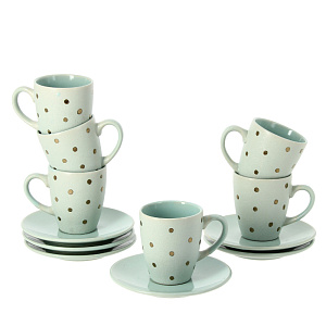 Кофейный набор Agness, 100мл, 12 предметов 000000000001166330