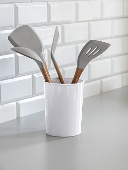 Органайзер для кухонных принадлежностей 12х16см DE'NASTIA белый пластик 000000000001219639