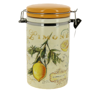 Банка для сыпучих продуктов 1000мл с клипсой подарочная упаковка Tuscan vegetables доломит ZFC037-36 000000000001196872