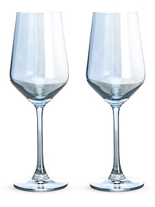 Набор бокалов для вина 2шт 350мл голубой подарочная упаковка стекло 000000000001228575