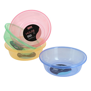 Миска 2,5л 26см прозрачная пластик 000000000001176198