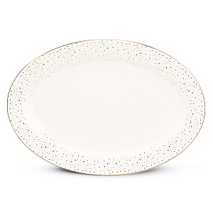 Набор столовой посуды 24 предмета DROPS (десертная 19см-6шт/обеденная 27см-6шт/суповая 23см-6шт/блюдо овальное 30см-1шт/салатник 20см-1шт) фарфор 000000000001219751