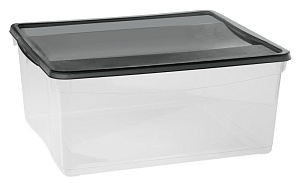 Ящик 40х33,5х17см 18л ECONOVA КРИСТАЛЛ универсальный бесцветный пластик 000000000001017407