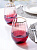 Набор стаканов 2шт 550мл LUCKY бордовый стекло 000000000001208027