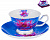 Чайная пара (чашка 200мл) BALSFORD Палитра Шиповник блю фарфор 000000000001183422