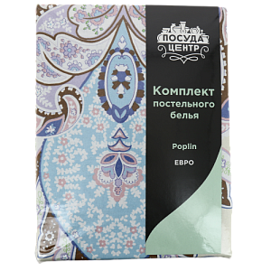 Комплект постельного белья ЕВРО ПОСУДА ЦЕНТР, состав: 100% хлопок,поплин 837/PC05298 000000000001195112