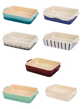 Форма для запекания 27х17х5,5см прямоугольная керамика 000000000001228931