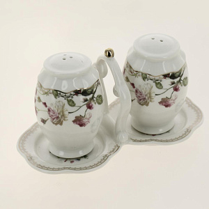 Набор для специй 2шт BALSFORD Стефания (солонка/перечница) подарочная упаковка фарфор 000000000001203918