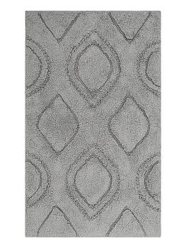 Коврик универсальный 60x100см DE'NASTIA рюши серый хлопок 000000000001219585