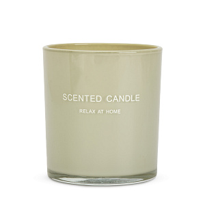 Свеча в стакане 8х7см Flame бежевая 000000000001220774