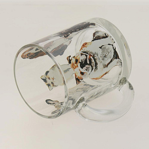 ЧАЙНАЯ Кружка 320мл ОСЗ Собаки и Кошки круговая стекло 000000000001167131