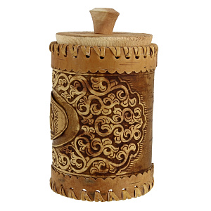 Набор для специй Узор Сибирский Сувенир, 8х8х14 см, береста 000000000001146564