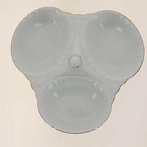 Менажница Золотая отводка Porcelaine Czech Gold Hands, 17.5 см 000000000001136231