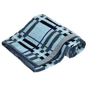 Полотенце DE'NASTIA Барбери 50х90см 100%Хлопок голубой T000111 000000000001150224