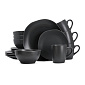 Набор столовой посуды 16 предметов (обеденная 27см-4шт/десертная 20см-4шт/салатник 15см-4шт/кружка 414мл-4шт) керамика BSCJ4603