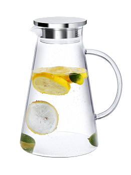 Чайник заварочный 1,8л ND PLAY с металлической крышкой стекло 000000000001212256