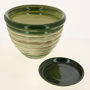 Ваза Интерьер №1 бол. зелёно-коричневое2014-2011 000000000001184698