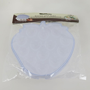 Форма для льда 16,5х19,5х1см МУЛЬТИДОМ Клубничка пластмасса 000000000001205901