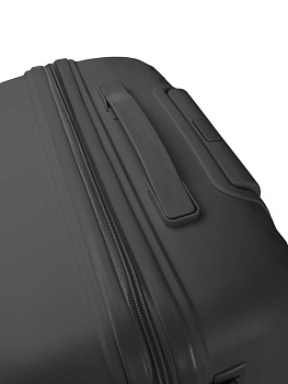 Чемодан на колесах M (42х26х65см) ромб черный PP 000000000001226544