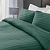 Комплект постельного белья Евро 70х70см-2шт LUCKY изумрудно-зеленый страйп-сатин хлопок 000000000001218145