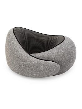 Подушка для путешествий 30см с эффектом памяти серый полиэстер 000000000001226506