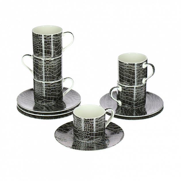 Кофейный набор Саби черный Royal Porcelain Public, 100мл, 12 предметов 000000000001124161