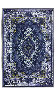 Коврик придверный 40x60см LUCKY Мол 2 синий/бежевый полиэстер 000000000001203626