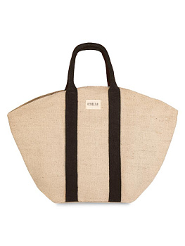 Сумка 40х58х27 DE'NASTIA Patyka Bag коричневая ручка хлопок/джут 000000000001225560