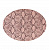 Салфетка сервировочная 45х32см DE'NASTIA Питон овал розовый искусственная кожа ПВХ 000000000001214111