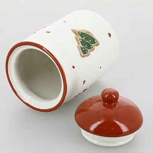 Банка для сыпучих продуктов 10,2x17,5см ДОЛЯНА Пряник керамика 000000000001209606