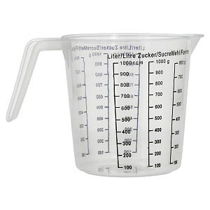 Стакан мерный 1л M020016/R030342 пластик Стакан мерный 1л M020016/R030342 пластик 000000000001176234