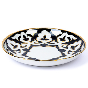 Блюдо (ляган) Пахта 24см ASIA PORCELAIN малый с титановым напылением фарфор 000000000001204884